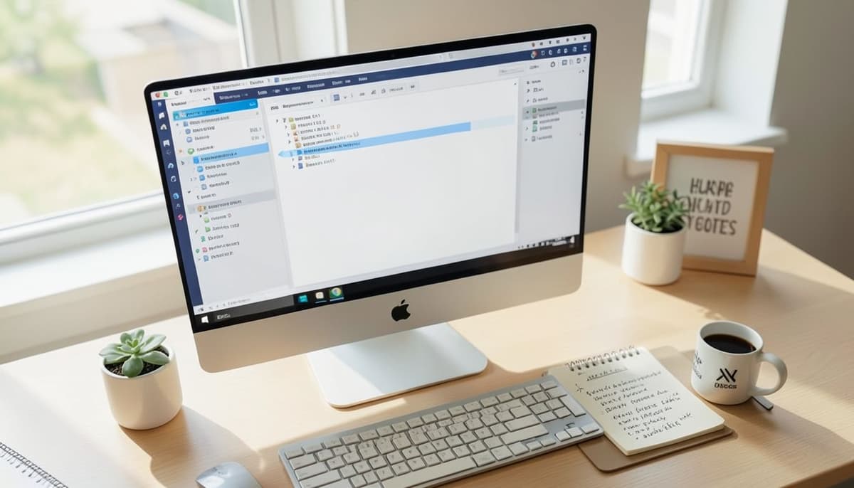 A single computer screen showing organized API request folders and environment controls